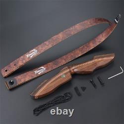 Hunting 60 Wood&Bamboo Takedown Recurve Bow RH 25-60LBS Archery Bow Arrow Shoot