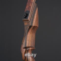 Hunting 60 Wood&Bamboo Takedown Recurve Bow RH 25-60LBS Archery Bow Arrow Shoot