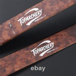 Hunting 60 Wood&Bamboo Takedown Recurve Bow RH 25-60LBS Archery Bow Arrow Shoot