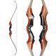 Irq Archery Takedown Recurve Bow Hunting Longbow Target Shooting Practice 40lbs