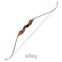 IRQ Archery Takedown Recurve Bow Hunting Longbow Target Shooting Practice 40lbs