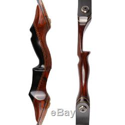 IRQ Archery Takedown Recurve Bow Hunting Longbow Target Shooting Practice 40lbs