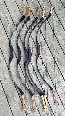 LOT OF 5! Traditional Mongolian Horse Bow Recurve Ambidextrous Archery