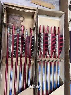LOT! Vintage Browning Apache Recurve Bow Archery Set + 12 Ben Pearson Arrows