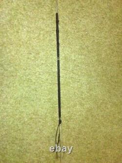 Linen-backed hickory vintage 69.25 inch primitive longbow 50 lbs @28 inch