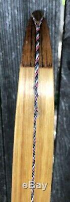 Martin TD Recurve Bow55#@28AMO 62 #7123 with Snakeskin Limbs& Brown Hard Case