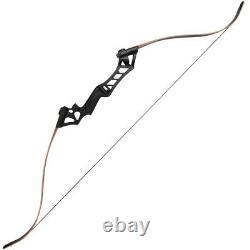 Men Archery Hunting 60 Takedown Recurve Bow Right Hand + 6X Carbon Arrows Set