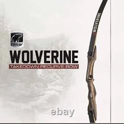 NEW Bear Archery Wolverine Recurve Bow Takedown 62 29 LBS LH GREAT TARGET BOW