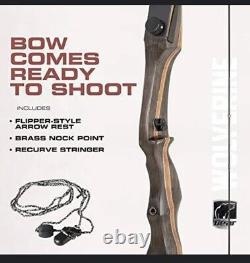 NEW Bear Archery Wolverine Recurve Bow Takedown 62 29 LBS RH GREAT TARGET BOW