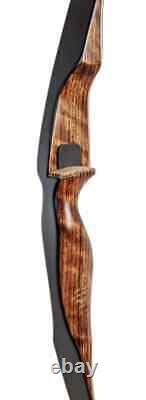 NEW IN BOX Fred Bear Archery Grizzly Recurve Bow 58 in. 35 lbs. RH Brown Maple