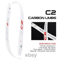 NIKA ARCHERY 68@25H Recurve Bow C2 Limbs 1 pair 16-48lbs Carbon Fiber Content