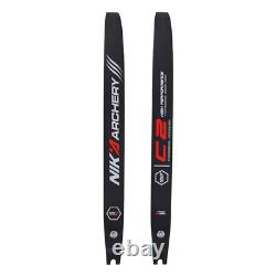NIKA ARCHERY C2 lLim 68 @25 Recurve Bow Limbs ILF 10% Carbon Fibre 12-50lbs