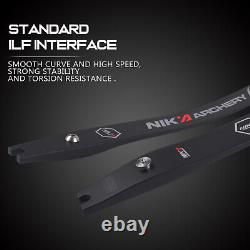 NIKA ARCHERY C2 lLim 68 @25 Recurve Bow Limbs ILF 10% Carbon Fibre 12-50lbs