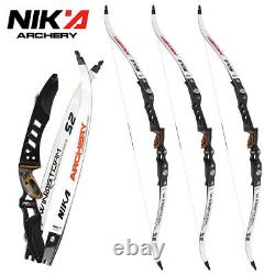 NIKA ARCHERY Recurve Bow 64 S2 ILF Limbs for Powerful Target Shooting 20-36lbs