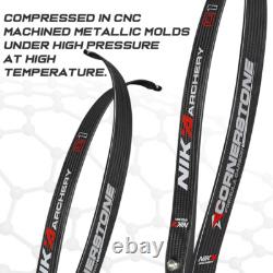 NIKA ARCHERY Recurve Bow Limbs Progress Series C1 Carbon Fiber Limb 18 to 46 lbs