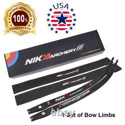 NIKA ARCHERY Recurve Bow Limbs Progress Series C1 Carbon Fiber Limb 18 to 46 lbs