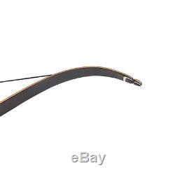 New Archery Takedown Recurve Bow Hunting Wooden Right Handed 58'' Long Bow 60LBS