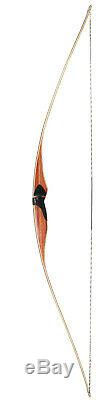 New Bear Archery Au Sable Longbow 50# Recurve Bow RH 62 Maple and Bamboo Limbs