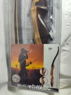New Fleetwood Sage 62 50# Recurve Bow Traditional Wooden Bow (#2420-50)