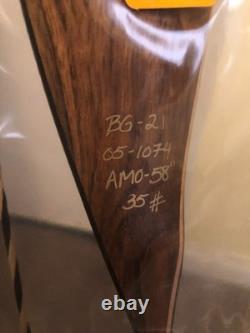 New In Box Bear Archery Grizzly 58 35# Right Handed Recurve Bow AFT2086135