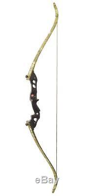 New PSE Archery Coyote 2 Recurve Bow 60 inch 55 lbs Black with Camo Limbs