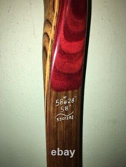Nice 58 58# Super Shrew Special Custom Rh Long Bow Archery Longbow Mccullough