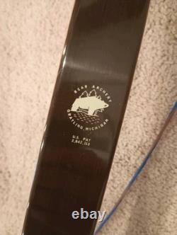 Nice Vintage 1973-76 Bear Grizzly Recurve Bow- 58, 45#@28, RH
