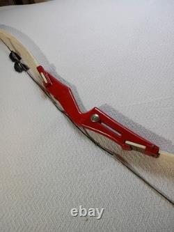 Nice Vintage Bear 76er Take Down Recurve Bow Traditional Red & White
