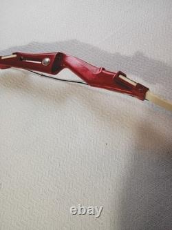 Nice Vintage Bear 76er Take Down Recurve Bow Traditional Red & White