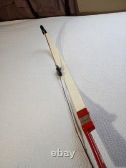 Nice Vintage Bear 76er Take Down Recurve Bow Traditional Red & White