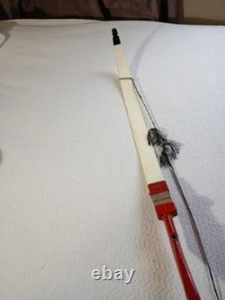 Nice Vintage Bear 76er Take Down Recurve Bow Traditional Red & White
