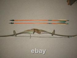 Nice Vintage Ben Pearson Mach One Recurve Bow X50# RH + Quiver and Arrows