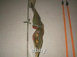 Nice Vintage Ben Pearson Mach One Recurve Bow X50# RH + Quiver and Arrows