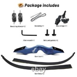 OBTOUTDOOR Black Hunter Original Takedown Recurve Bow 60 30lbs Right Hand Blue