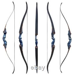 OBTOUTDOOR Black Hunter Original Takedown Recurve Bow 60 30lbs Right Hand Blue