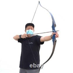 OBTOUTDOOR Black Hunter Original Takedown Recurve Bow 60 30lbs Right Hand Blue
