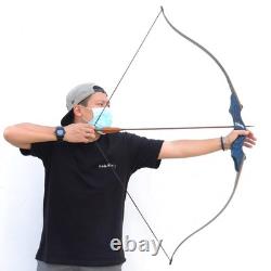OBTOUTDOOR Black Hunter Original Takedown Recurve Bow 60 30lbs Right Hand Blue