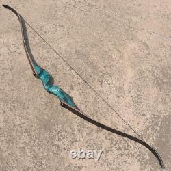 OBTOUTDOOR Hunter Original Recurve Bow 60 50lbs Right Hand Black Wooden Riser