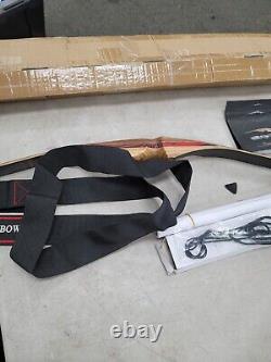 OEELINE Airobow One Piece Recurve Bow 54 Pro 40# Hunting Longbow LH