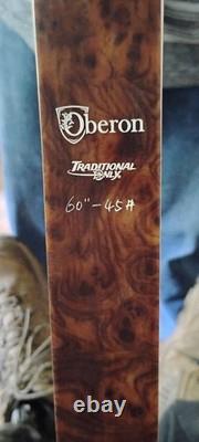 Oberon By Traditional Only Recurve Bow 45# 60 Right Handed 2025 Model
