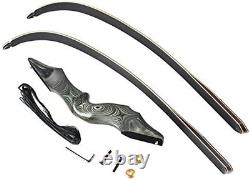 Obert Original Black Hunter Takedown Recurve Bow 60Inch with Bamboo Core Limbs A