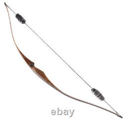 One-piece Wood Longbow 20-35LBS Archery Traditional Recurve Bow Hunting & Target