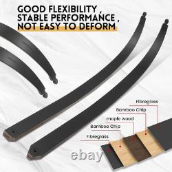 Original Black Hunter Takedown Recurve Bow 60Inch with Bamboo Core Limbs Archery