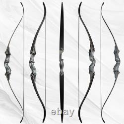 Original Black Hunter Takedown Recurve Bow 60Inch with Bamboo Core Limbs Archery