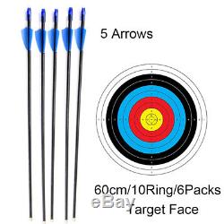 Outdoor Recurve Bow and Arrow Set Archery Training Toy 40LB