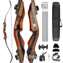 PMZ 60 Takedown Recurve Bow Set Adjustable 25-50lbs Traditional Archery Kit