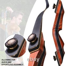 PMZ 60 Takedown Recurve Bow Set Adjustable 25-50lbs Traditional Archery Kit