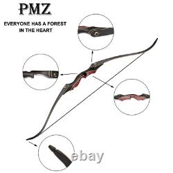 PMZ 60 Takedown Recurve Traditional Bow Set Hunting Bow Right Hand 30lbs