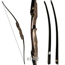 PMZ 64'' Takedown Traditional Longbow Recurve Bow Hunting Bow for Adult 30lbs