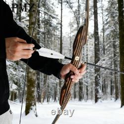 PMZ 64'' Takedown Traditional Longbow Recurve Bow Hunting Bow for Adult 30lbs